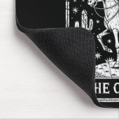 Skeleton Cowgirl Riding Horse Tarot Card Gothic Ha Mousepad (Ecke)