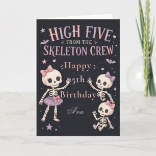 Skeleton Crew 5. Geburtstagsfeier Karte