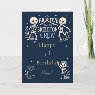 Skeleton Crew 5. Geburtstagsfeier Karte