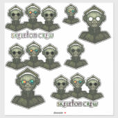 Skeleton Crew Aufkleber (Blatt)