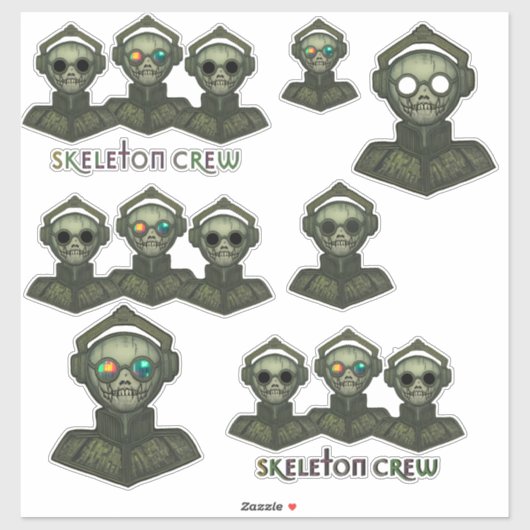 Skeleton Crew Aufkleber (Blatt)