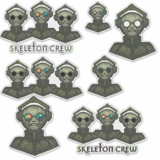 Skeleton Crew Aufkleber (Vorderseite)