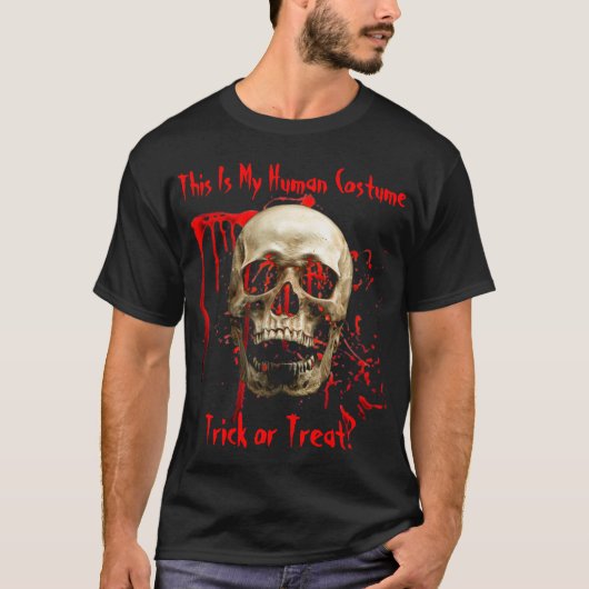 Skeleton Crew Bloody Halloween T-Shirt (Vorderseite)