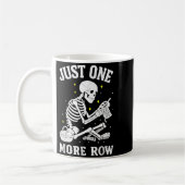 Skeleton Crochet Crafter Tee Just One More Row Kaffeetasse (Links)