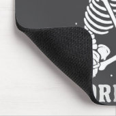 Skeleton Crochet Crafter Tee Just One More Row  Mousepad (Ecke)
