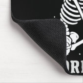 Skeleton Crochet Crafter Tee Just One More Row Mousepad (Ecke)