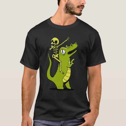 skeleton dab dabbing rex T-Shirt (Vorderseite)