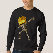 Skeleton Dab Halloween Sweatshirt (Vorderseite)