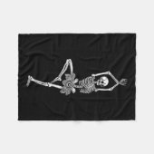 Skeleton Dance Ballet Flats Ballet Halloween Costu Fleecedecke (Vorderseite (Horizontal))