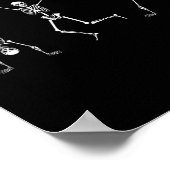 Skeleton Dance Challenge Halloween Beängstigendes  Poster (Ecke)