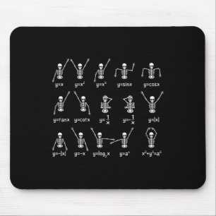 Skeleton Dance Figures Equity Math Teacher Hallo Mousepad