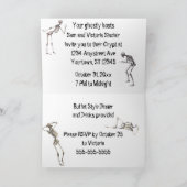 Skeleton Dance Halloween-Party Einladung (Innenseite)