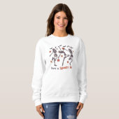 Skeleton Dance Halloween Sweatshirt (Vorne ganz)