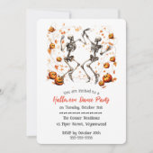 Skeleton Dance Party Einladung (Vorderseite)