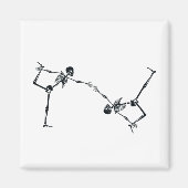 Skeleton Dancing Halloween Magnet (Vorne)