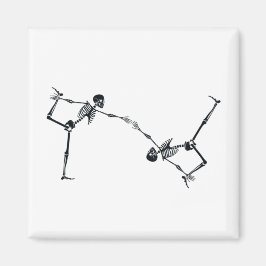 Skeleton Dancing Halloween Magnet