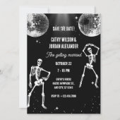 Skeleton Dancing Party Parco Tassino Einladung (Vorderseite)