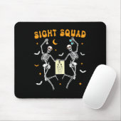 Skeleton Dancing Sight Squad Halloween Optometrike Mousepad (Mit Mouse)