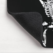 Skeleton Death By Snu Snu Broken Legs Funny Quote Mousepad (Ecke)