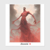 Skeleton Demon Creature Dark Fantasy Horror Aufkleber (Blatt)