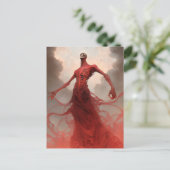 Skeleton Demon Creature Dark Fantasy Horror Postkarte (Stehend Vorderseite)