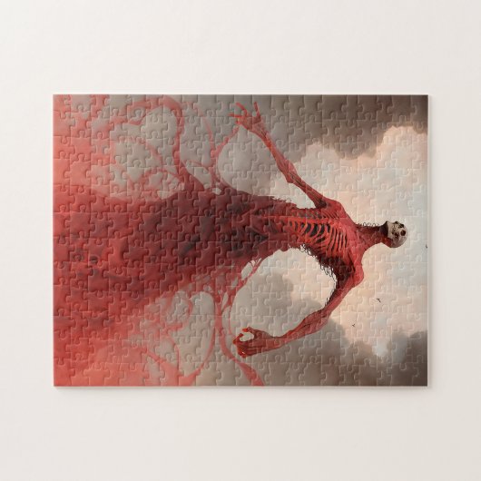 Skeleton Demon Creature Dark Fantasy Horror Puzzle (Horizontal)