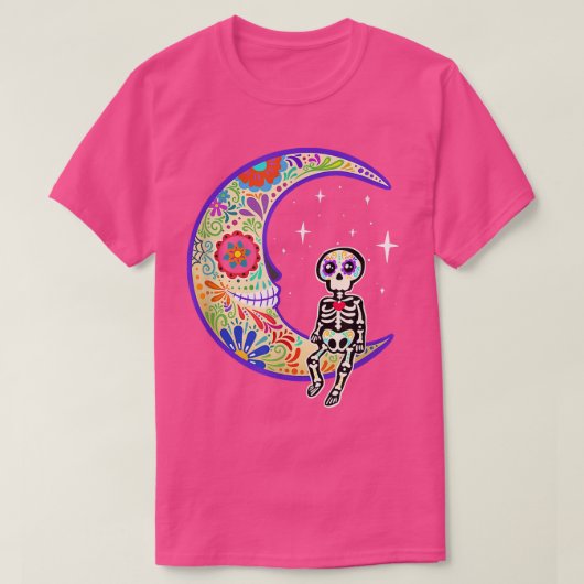 Skeleton Dia de Los Muertos Skeleton T - Shirt (Design vorne)