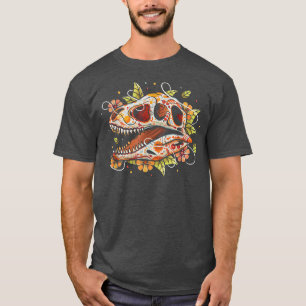 Skeleton Dino Knochenkleontologe Fossil Dinosaurie T-Shirt