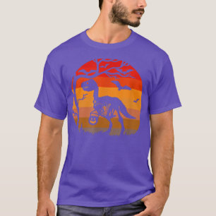 Skeleton Dinosaurier Trick oder Behandlung Hallowe T-Shirt