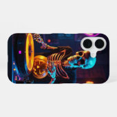 Skeleton DJ iPhone 16 Hülle (Rückseite (Horizontal))