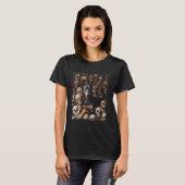 Skeleton Doberman Pinscher Black T-Shirt (Vorne ganz)