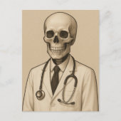 Skeleton Doctor Postkarte (Vorderseite)