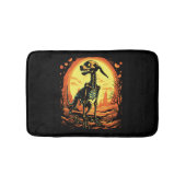 Skeleton Dog Halloween Art Badematte (Vorderseite)