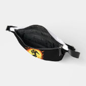 Skeleton Dog Halloween Art Bauchtasche (Offen)