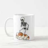 Skeleton Dog Halloween Skeleton Chasing Shih Tzu S Kaffeetasse (Links)