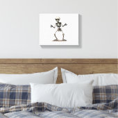 Skeleton Doing the Dab - Funny Halloween Dance Shi Leinwanddruck (Insitu (Schlafzimmer))