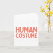 Skeleton Drabbing Dance Halloween Karte (Gelbe Blume)