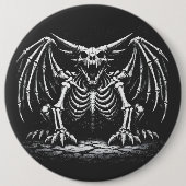 Skeleton-Drache von BurnsInHell Button (Vorderseite)