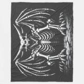 Skeleton-Drache von BurnsInHell Fleecedecke (Vorderseite)