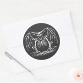 Skeleton-Drache von BurnsInHell Runder Aufkleber (Umschlag)