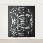 Skeleton-Drache von BurnsInHell Wandteppich (Vorderseite)