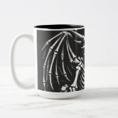 Skeleton-Drache von BurnsInHell Zweifarbige Tasse (Links)