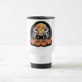Skeleton Dragons Toasting Halloween-Bier Reisebecher (Mittel)