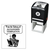 Skeleton Drink Coffee Reading Buch Nr. 2 Permastempel (Beispiel)