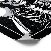 Skeleton Drink Kaffeehaus Kostüm Poster (Ecke)