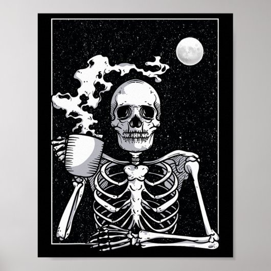 Skeleton Drink Kaffeehaus Kostüm Poster (Vorne)