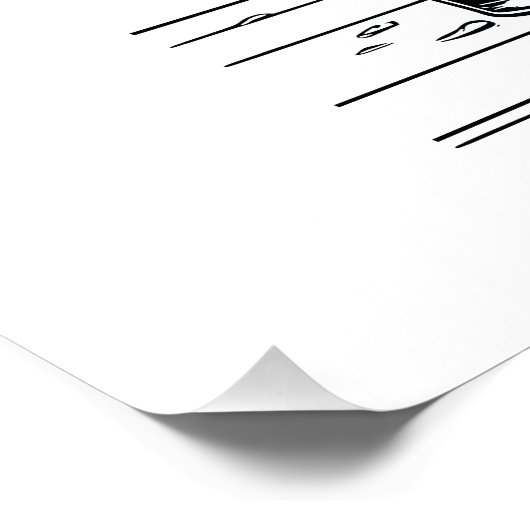 SKELETON DRINKING BIER POSTER (Ecke)