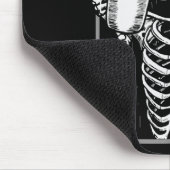 Skeleton Drinking Coffee Lover Funny Halloween Sku Mousepad (Ecke)
