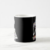 Skeleton Eating Halloween Candy Kaffeetasse (Mittel)