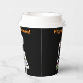 Skeleton Eating Halloween Candy Pappbecher (Rechts)